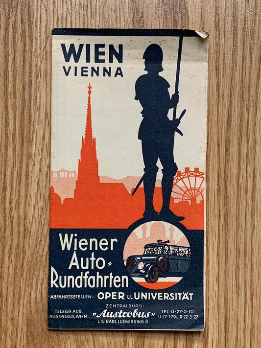 Late 1937 Tourism pamphlet - Vienna
