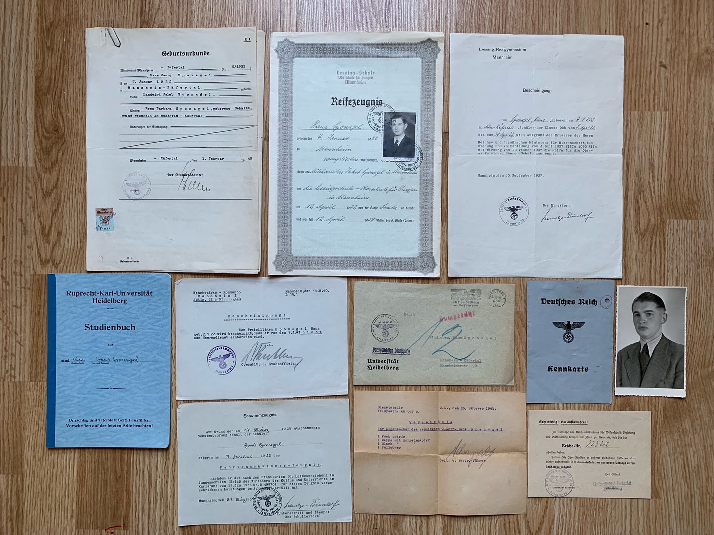 WW2 Heidelberg University student grouping - MIA Eastern Front