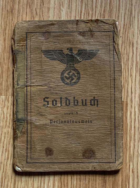 Soldbuch - Medic / Stretcher bearer, wounded Eastern Front
