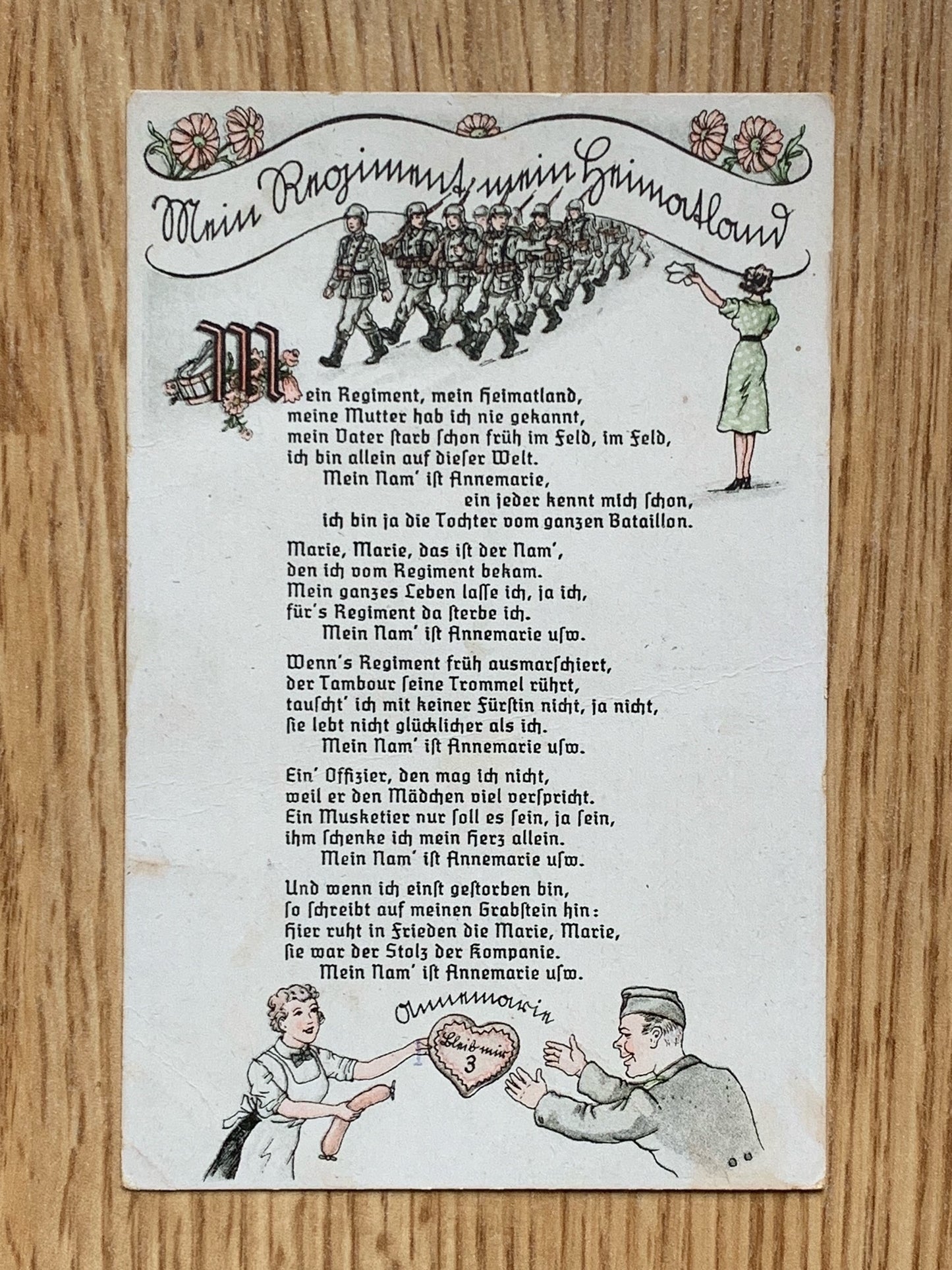 Heer artwork song postcard