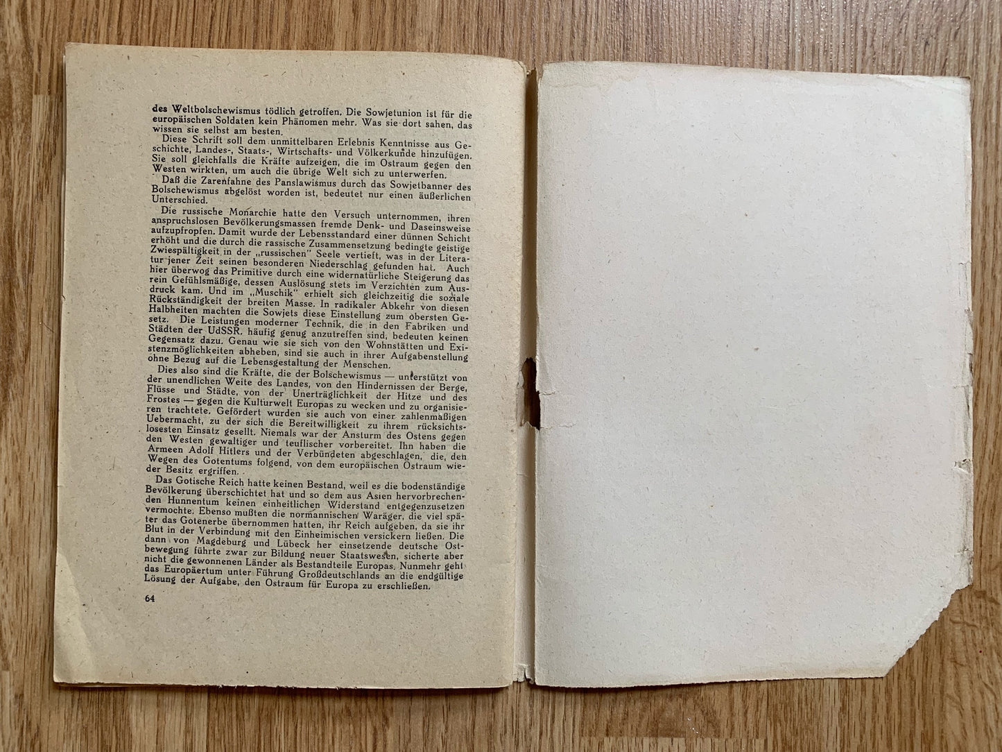 Wehrmacht OKW booklet - Die Sowjet Union 1943