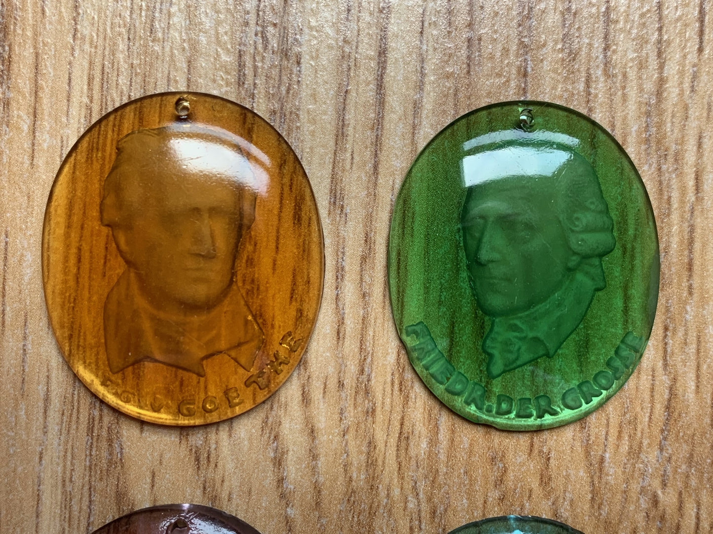 7 WHW glass tinnies - famous Germans