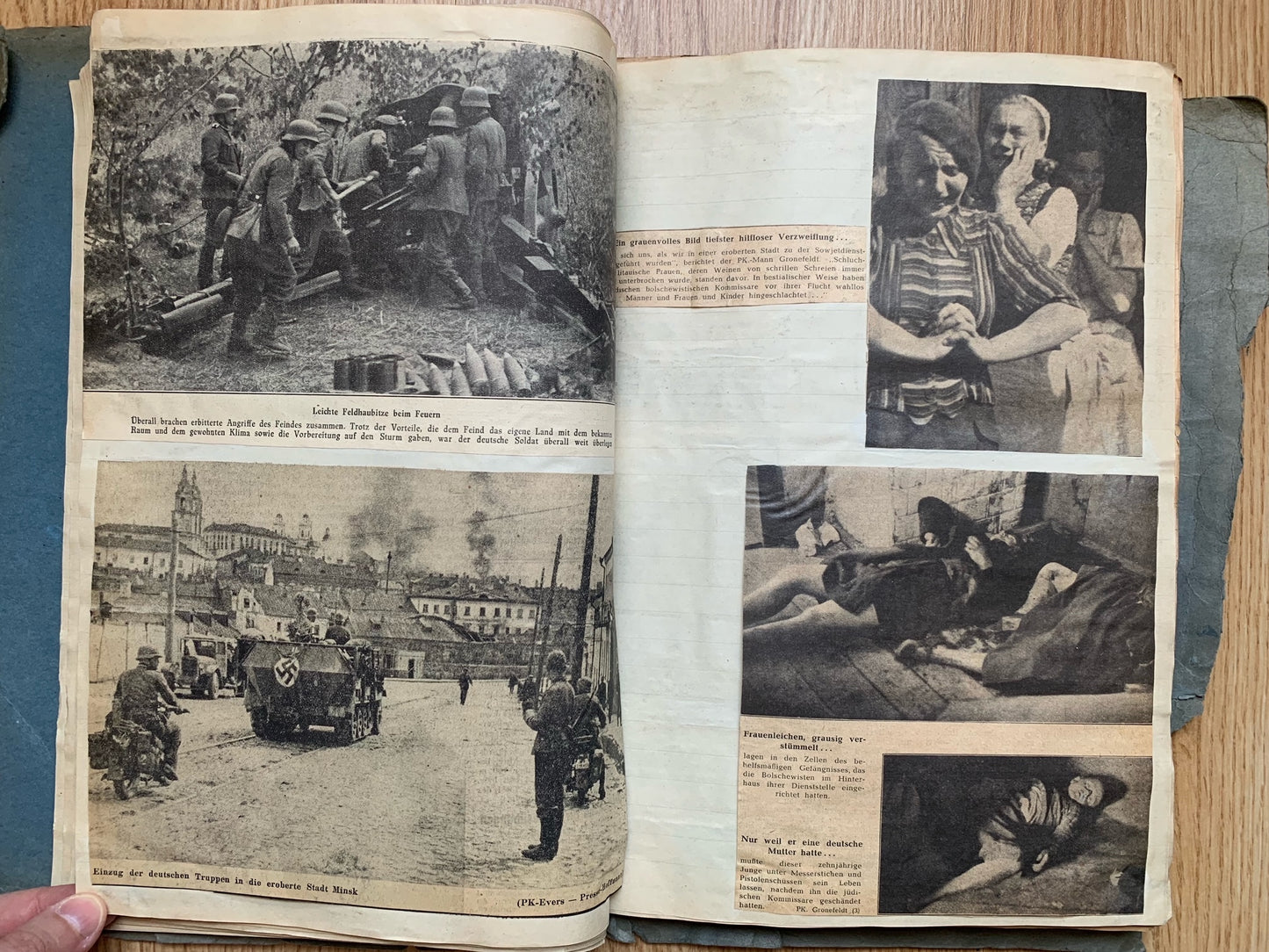 Folder of WW2 German news clippings - Operation Barbarossa 1941
