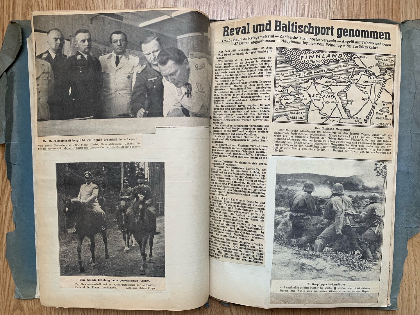 Folder of WW2 German news clippings - Operation Barbarossa 1941
