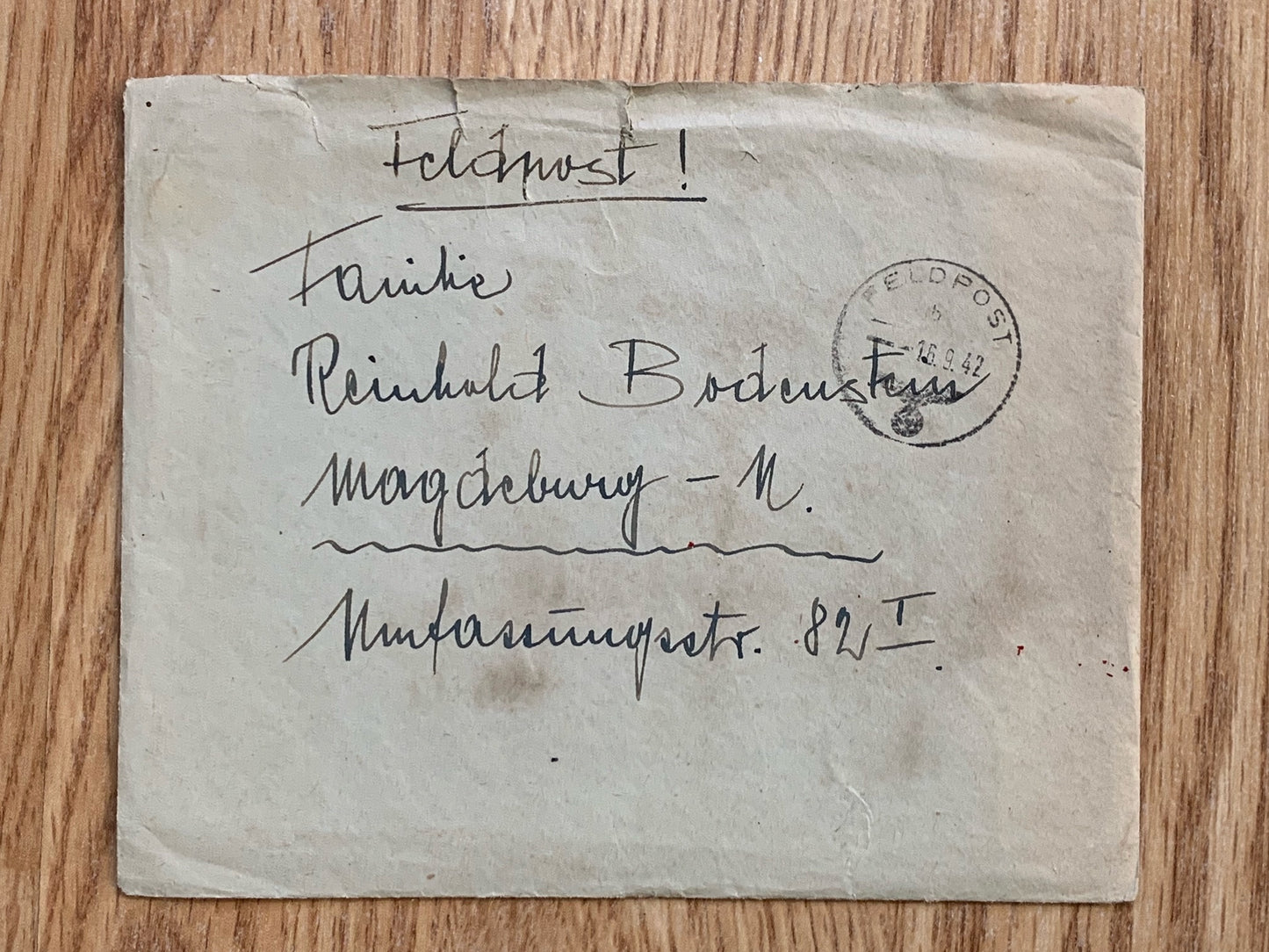 WW2 Feldpost letter - Sept 1942, Don River / Stalingrad