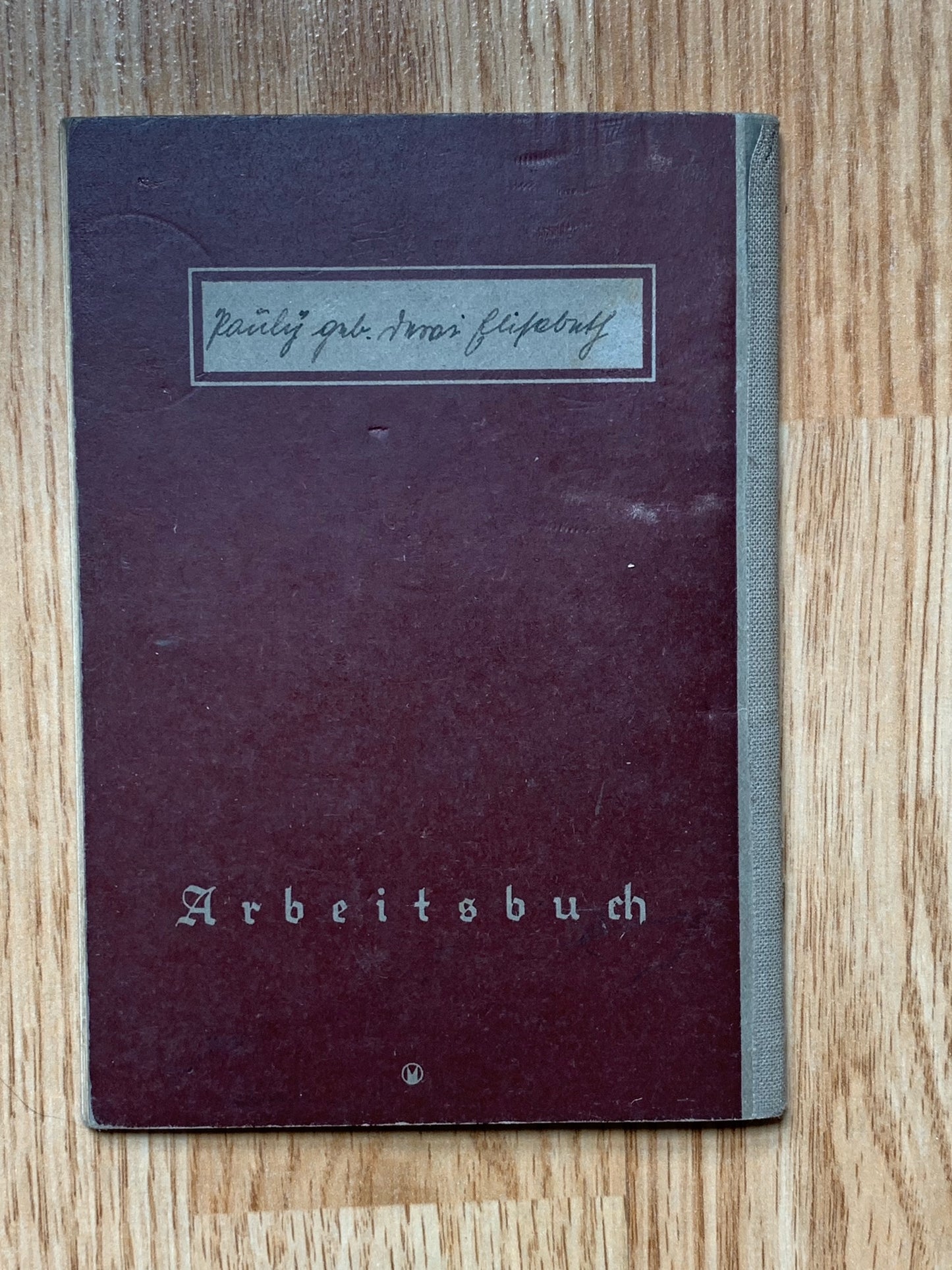 Arbeitsbuch and document grouping - same family