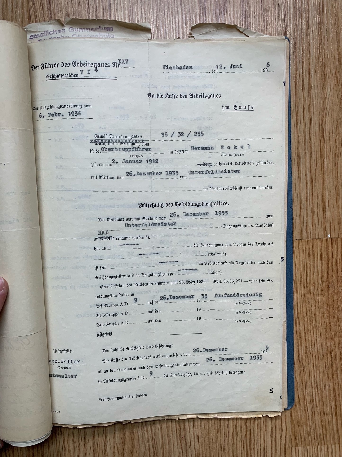 Document grouping - decorated Heer and RAD officer, KIA 1945