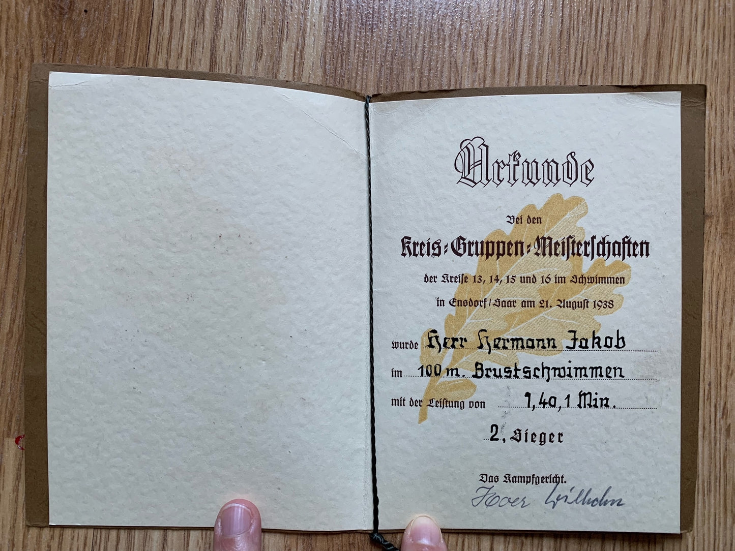 3 DRL sports events certificates - same person