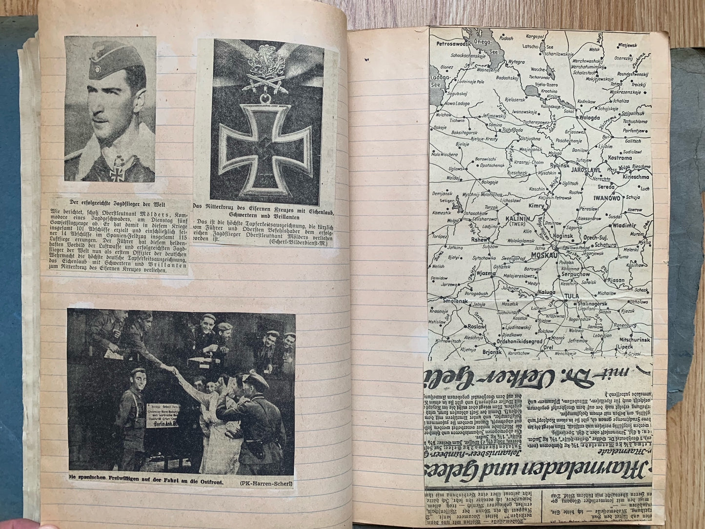 Folder of WW2 German news clippings - Operation Barbarossa 1941
