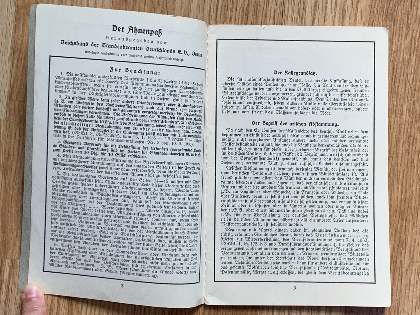 Ahnenpass / Ancestry pass - Duisburg family