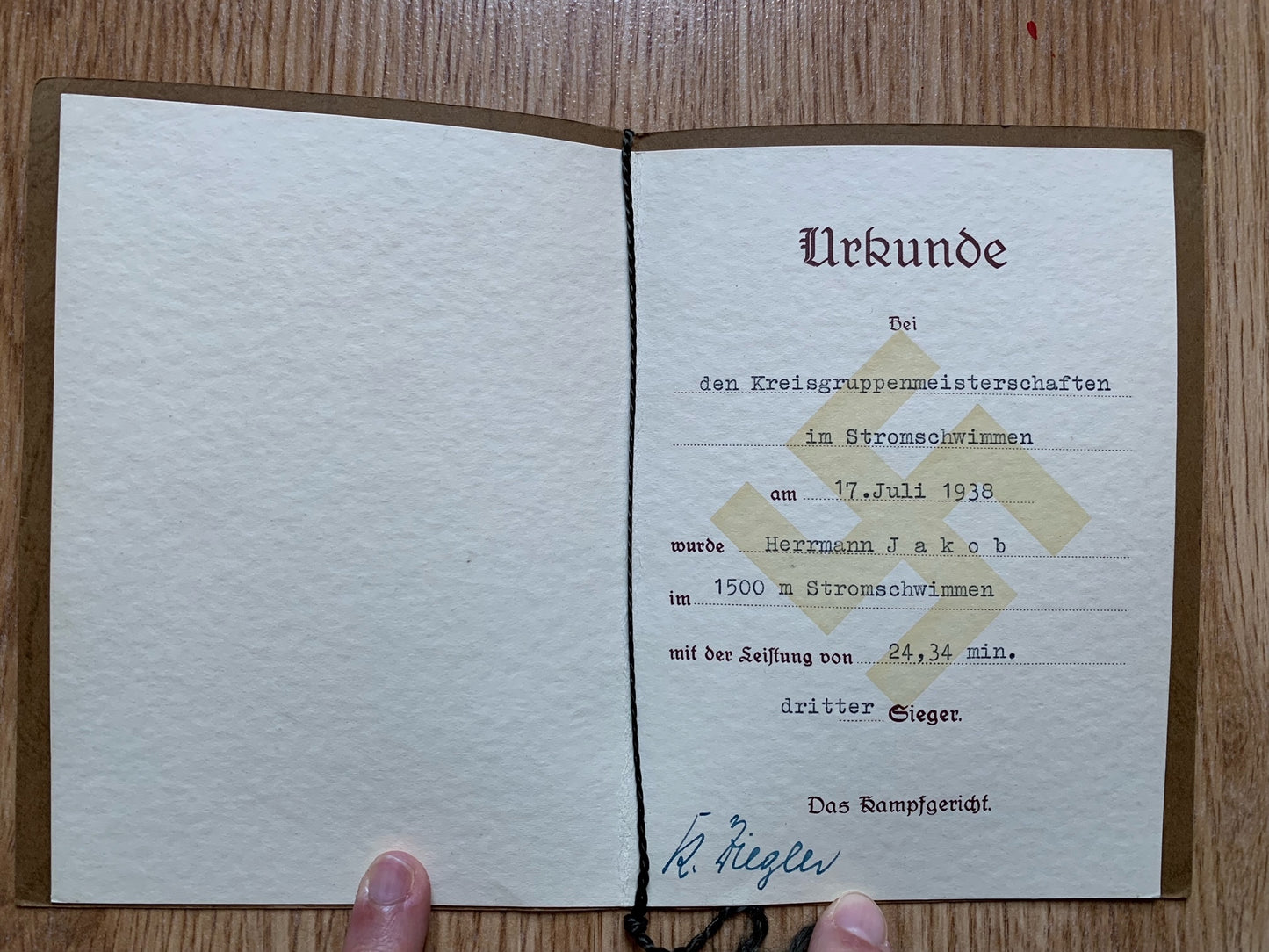 3 DRL sports events certificates - same person