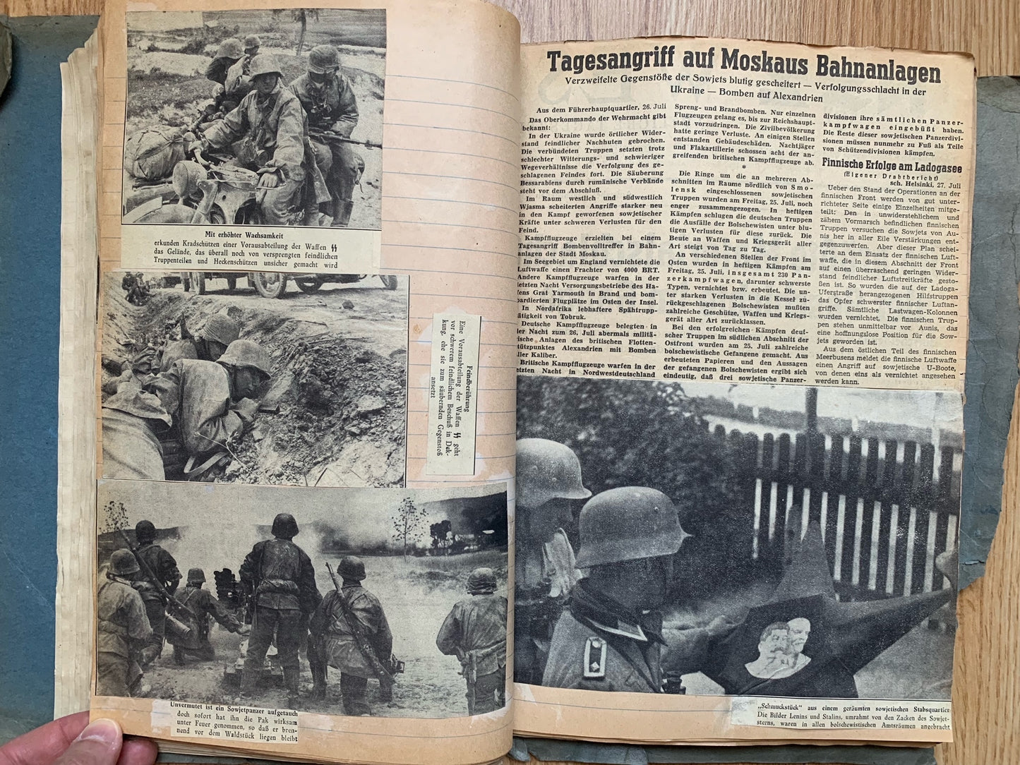 Folder of WW2 German news clippings - Operation Barbarossa 1941
