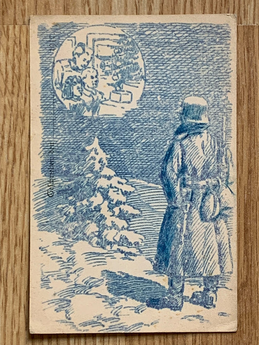 WW2 German soldier art Feldpostkarte