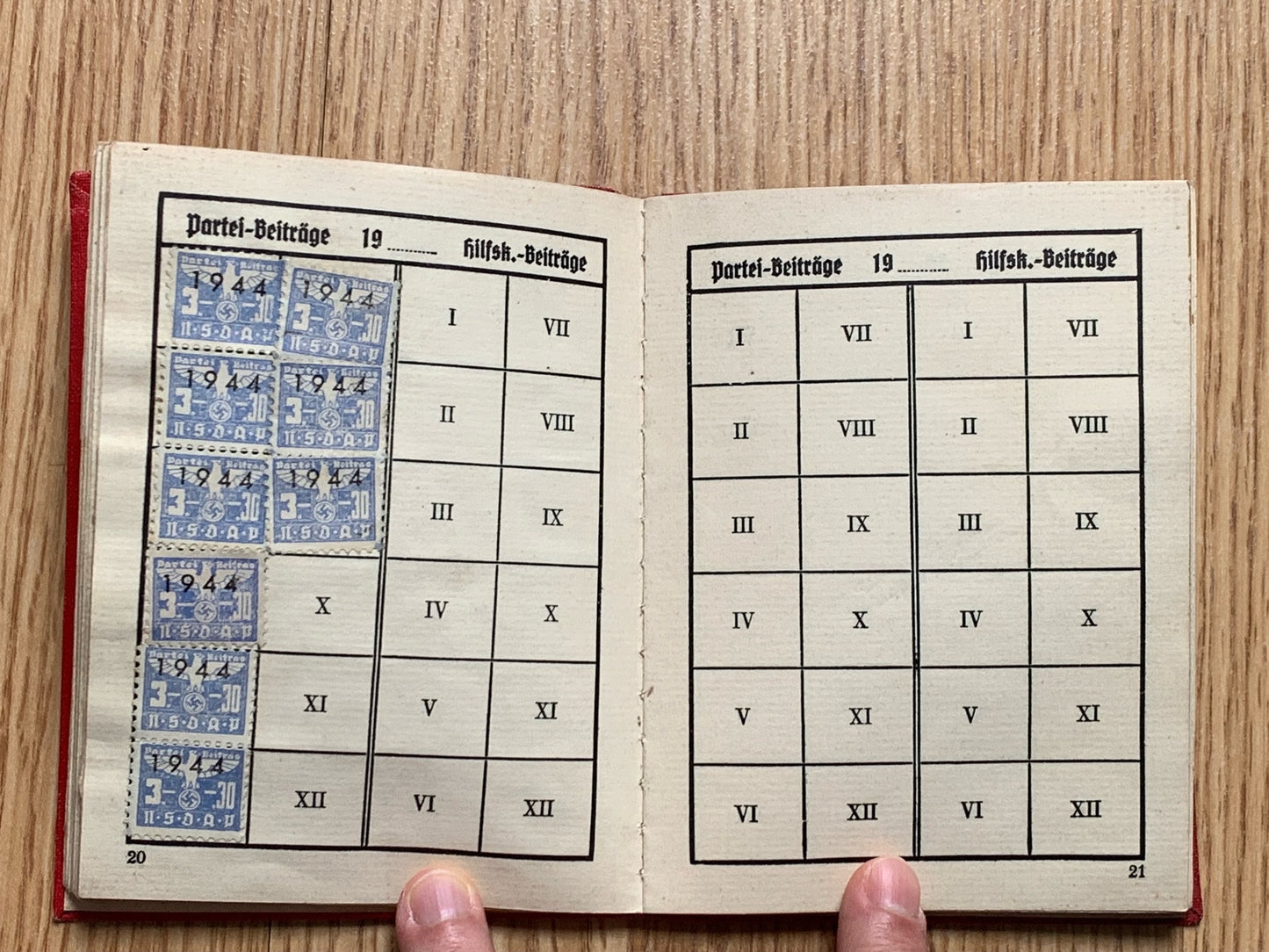 NSDAP membership booklet - Blockleiter official, Rudolf Hess reference