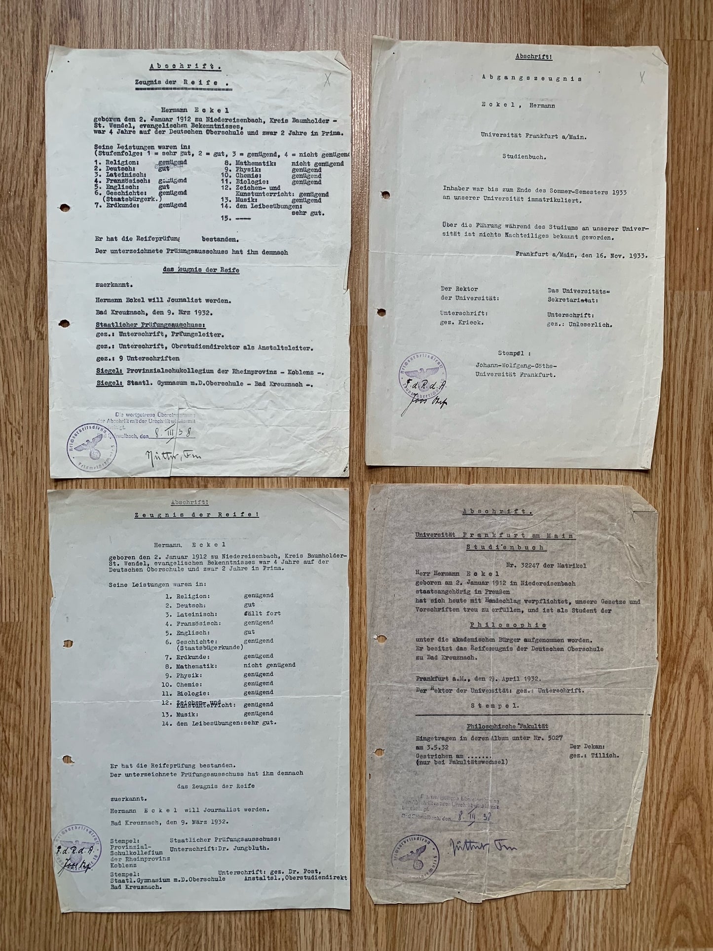 Document grouping - decorated Heer and RAD officer, KIA 1945