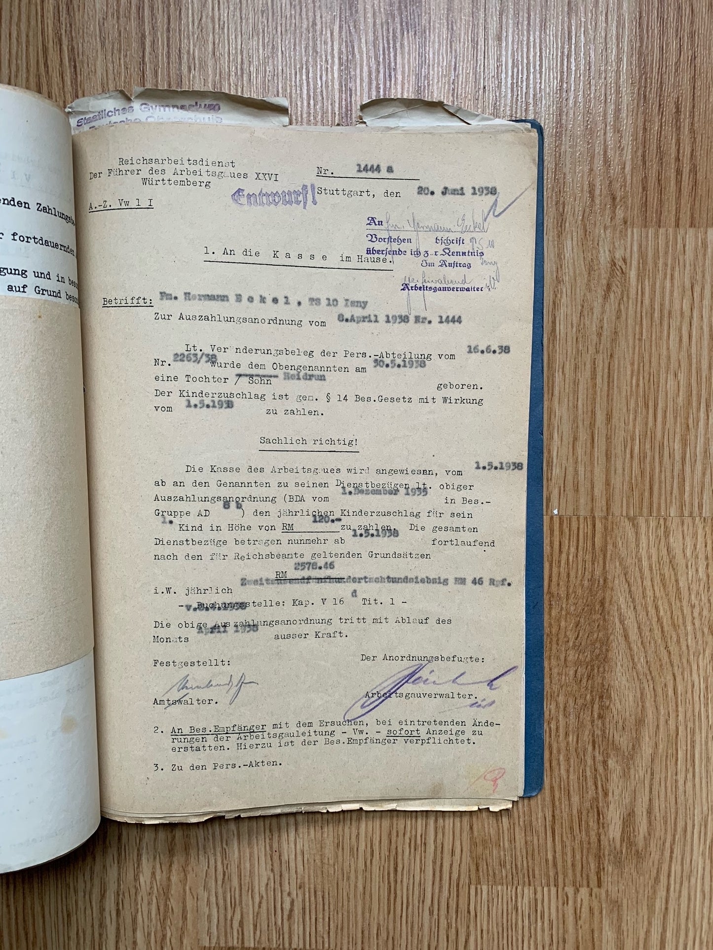 Document grouping - decorated Heer and RAD officer, KIA 1945