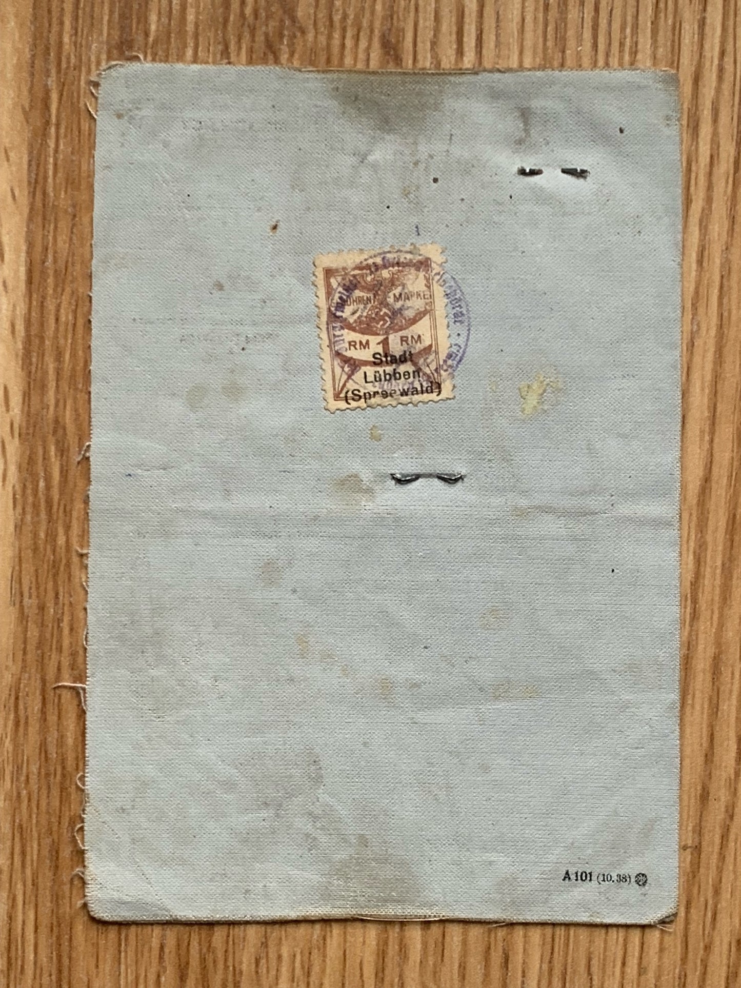 Kennkarte - 1944, Eastern Germany resident