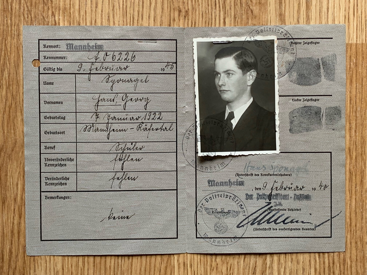 WW2 Heidelberg University student grouping - MIA Eastern Front