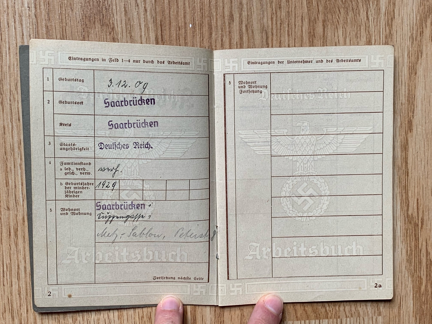 Arbeitsbuch and document grouping - same family