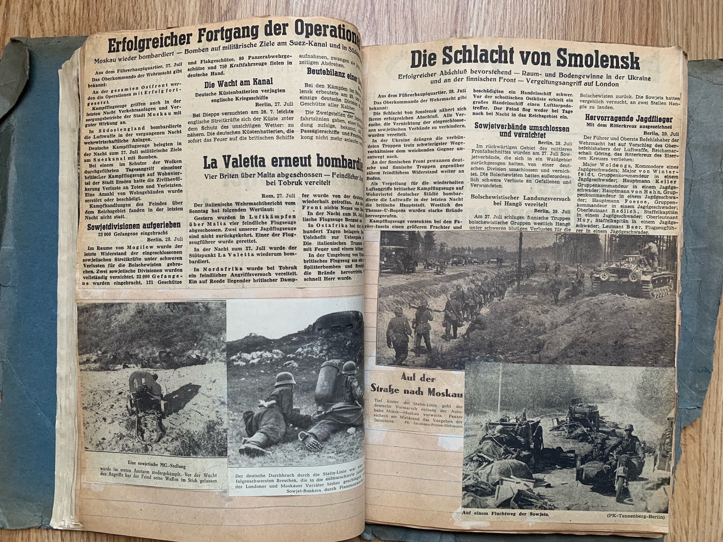 Folder of WW2 German news clippings - Operation Barbarossa 1941