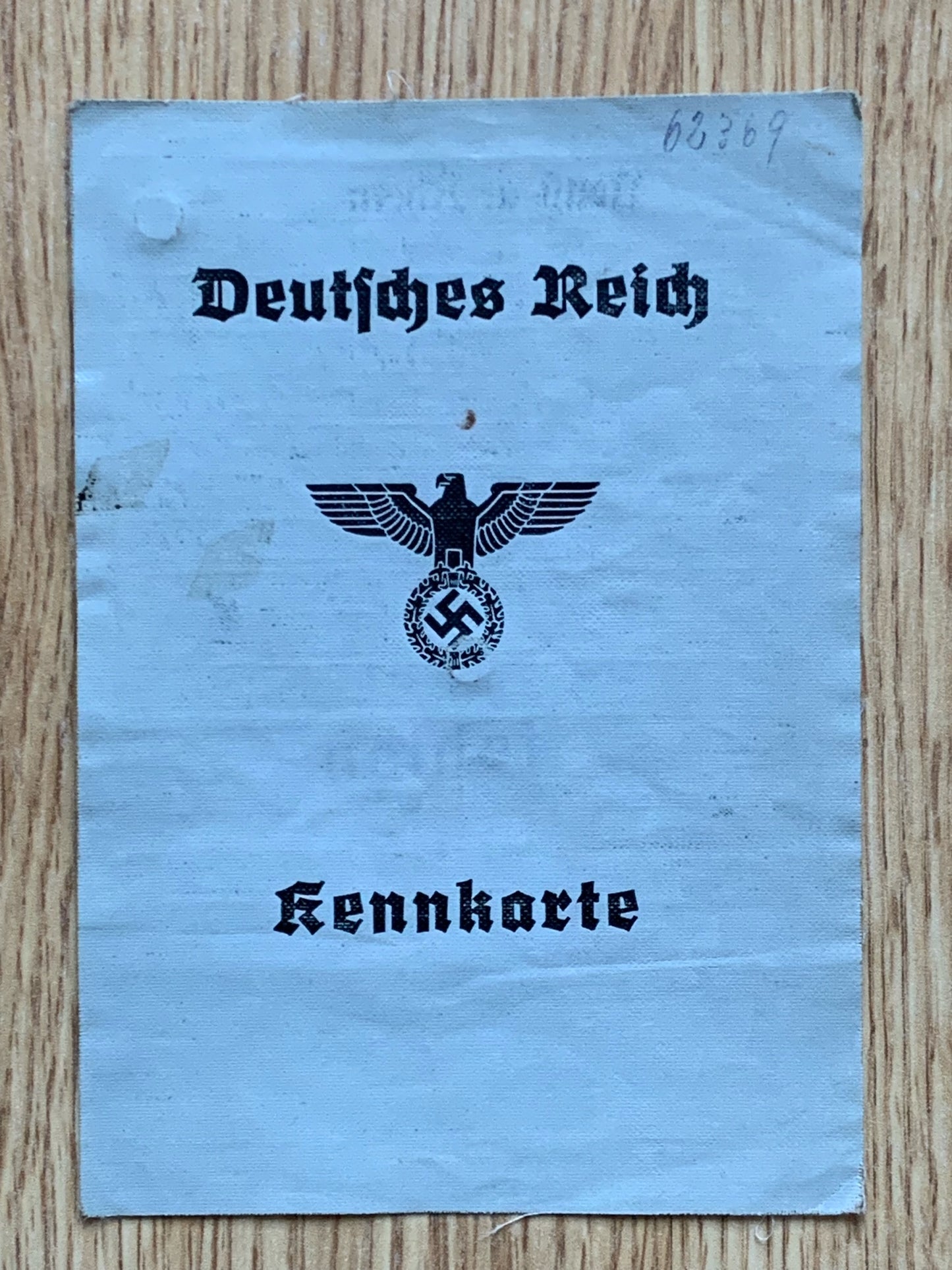 Kennkarte - 1941, Düsseldorf area resident