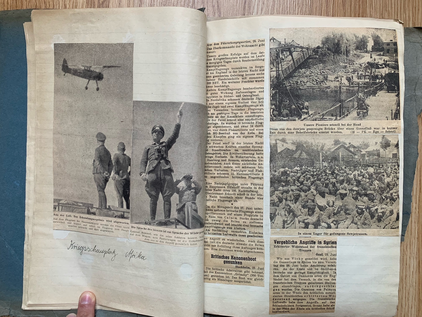 Folder of WW2 German news clippings - Operation Barbarossa 1941