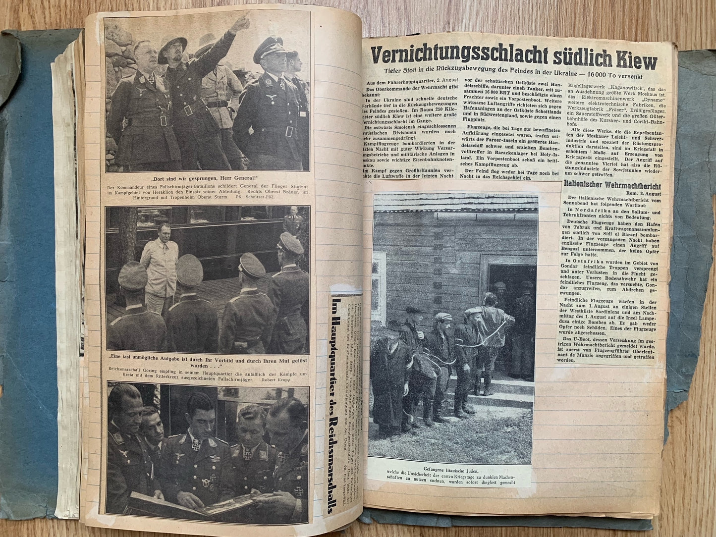 Folder of WW2 German news clippings - Operation Barbarossa 1941