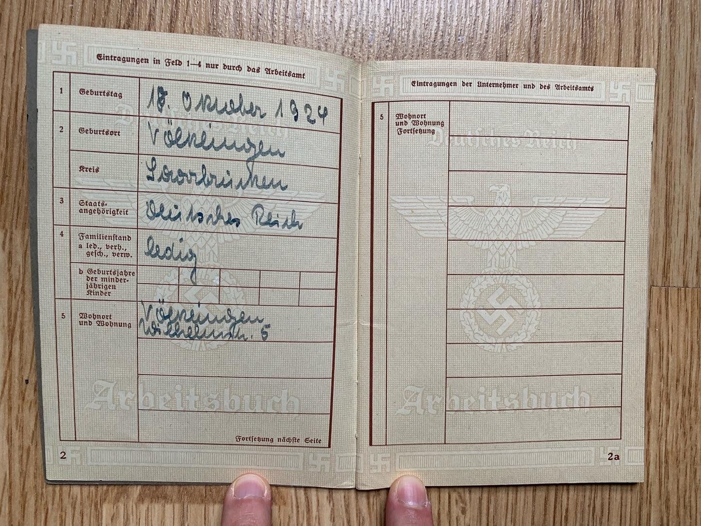 Arbeitsbuch and document grouping - same family