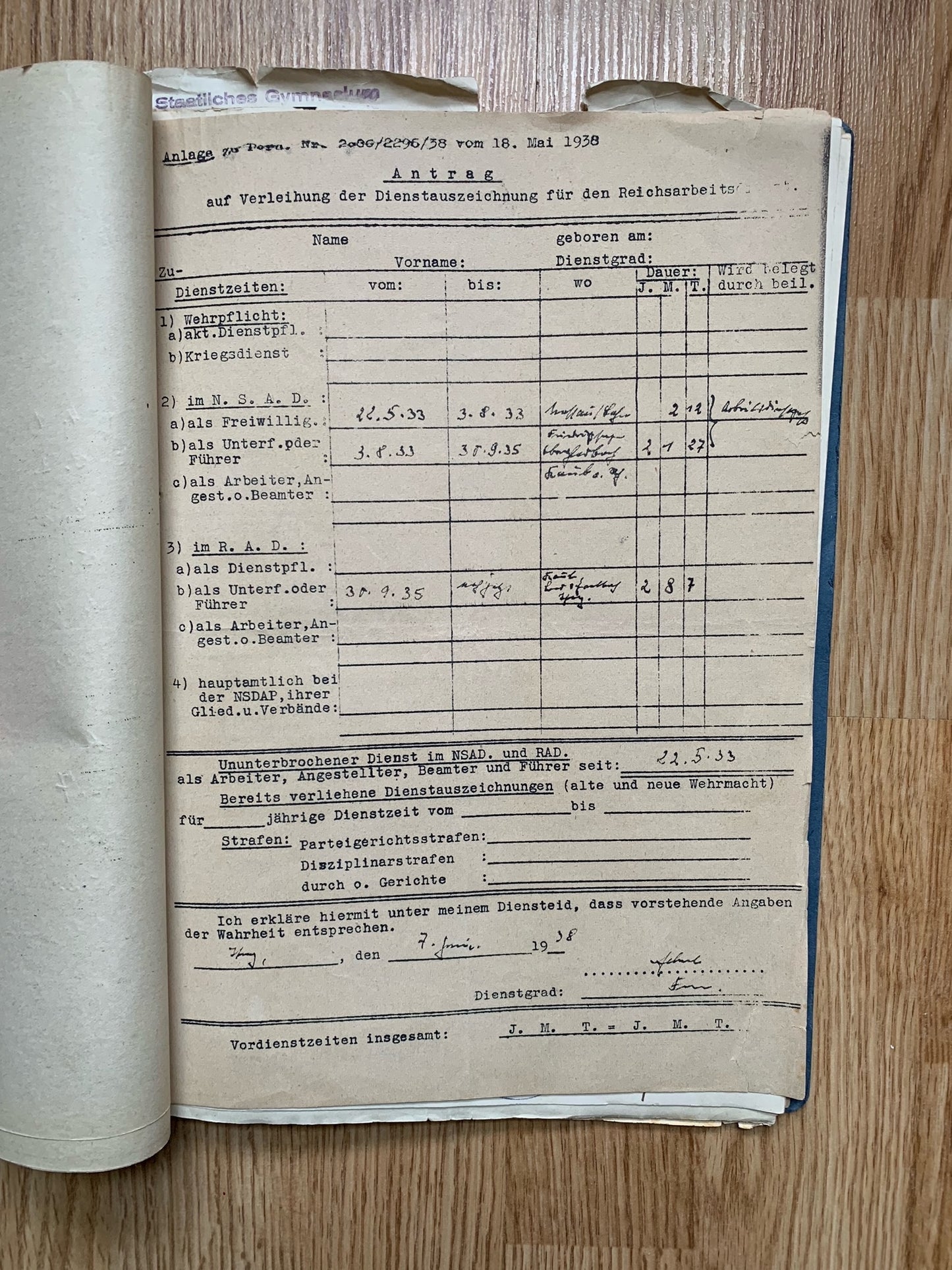 Document grouping - decorated Heer and RAD officer, KIA 1945