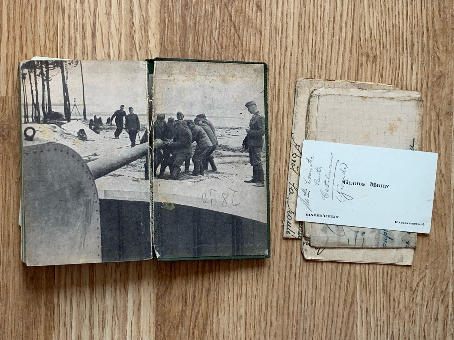 Artillery Officer Soldbuch and Iron Cross grouping