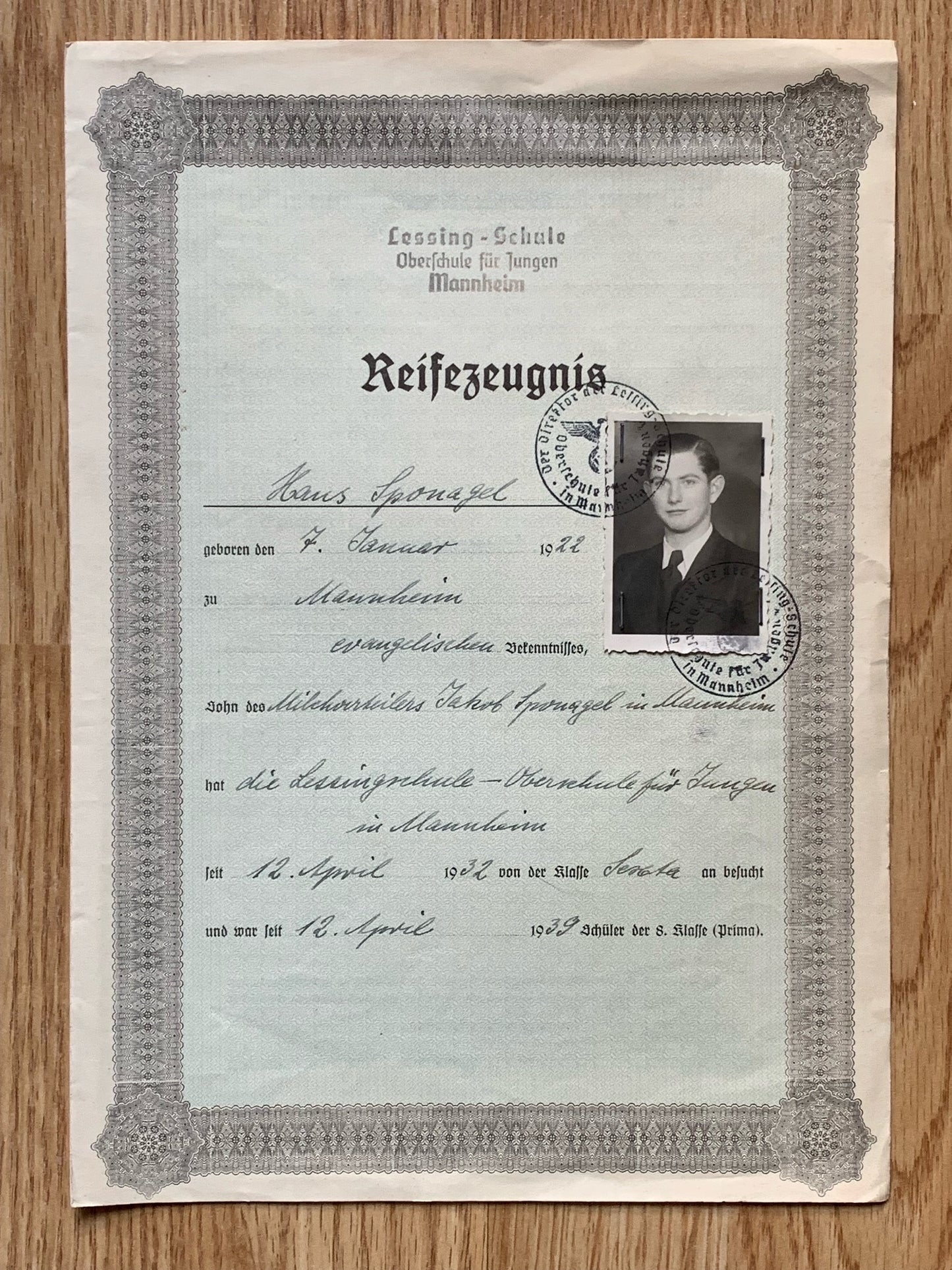WW2 Heidelberg University student grouping - MIA Eastern Front