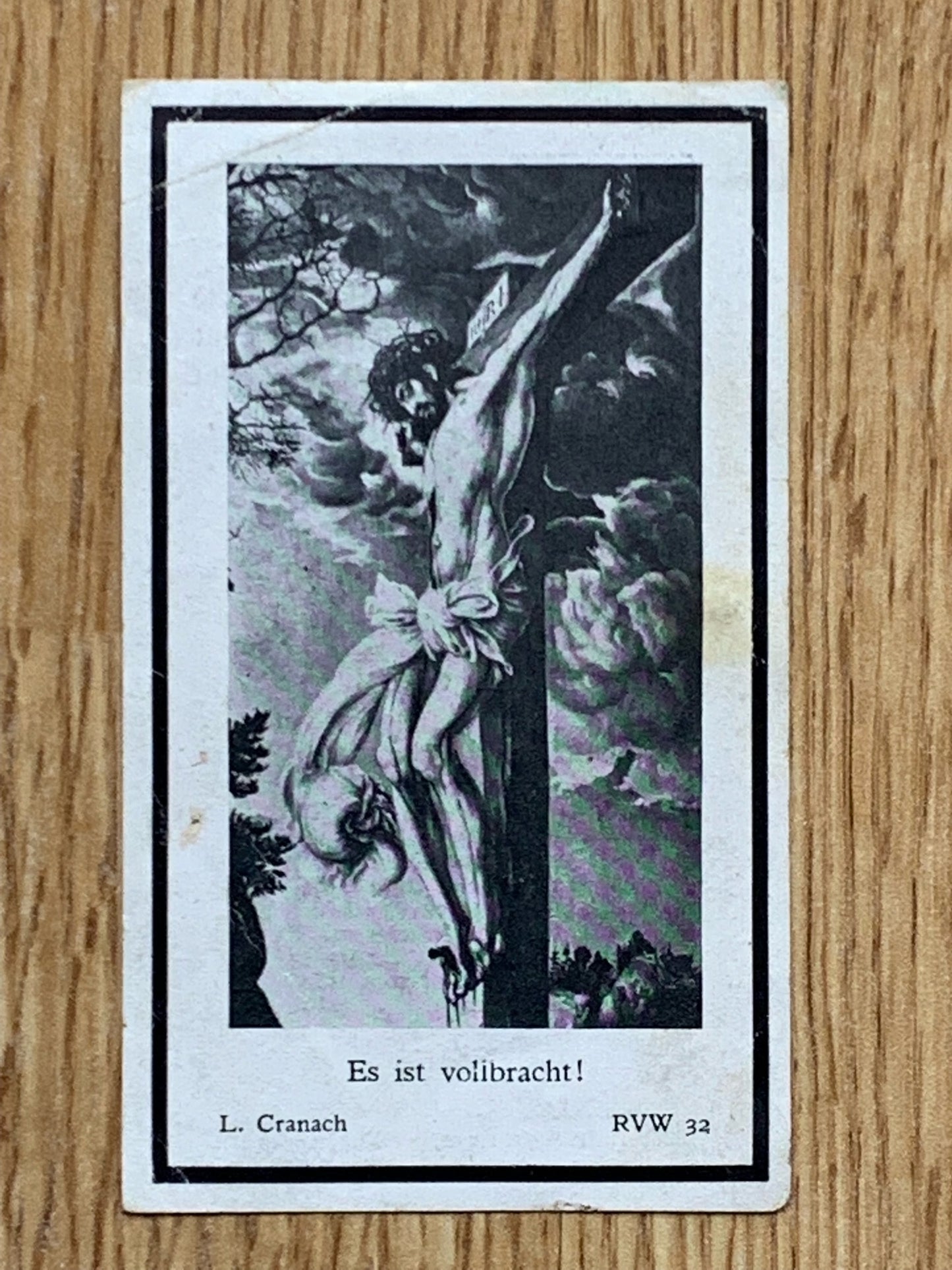 WW2 German Death Card - Veteran Combat Engineer