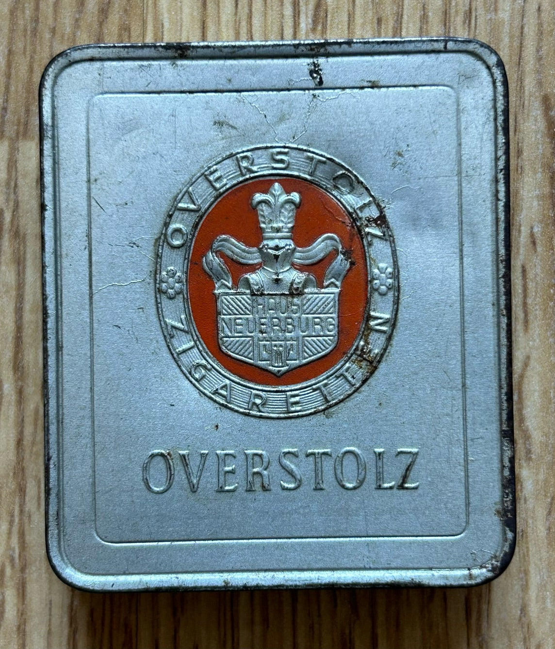 Third Reich metal cigarette case with cards