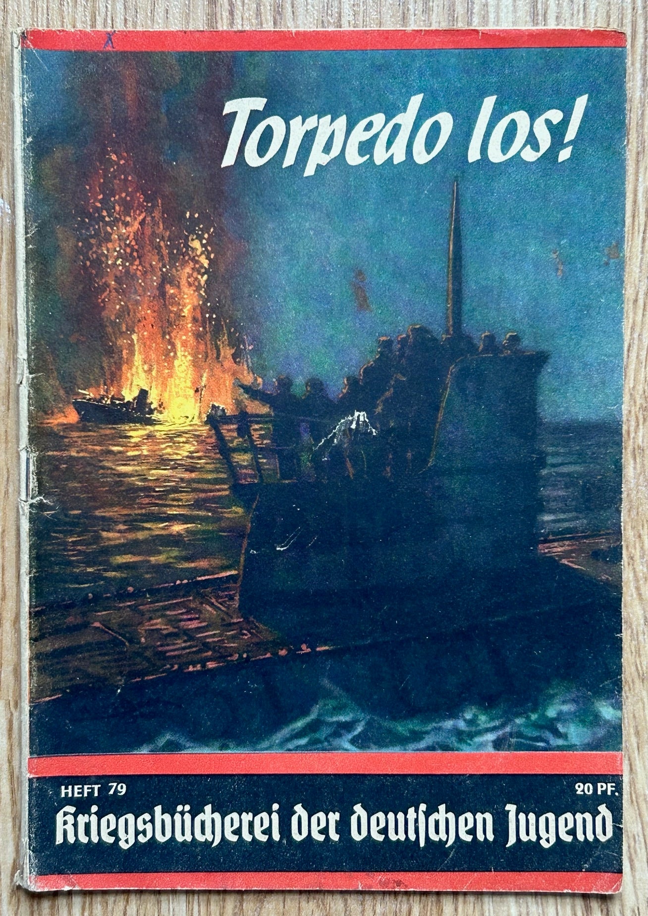 Third Reich German youth book - Torpedo Los!