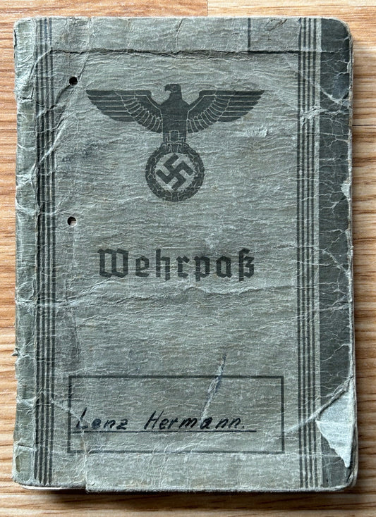 Wehrpass - WW1 veteran / Westwall service 1939