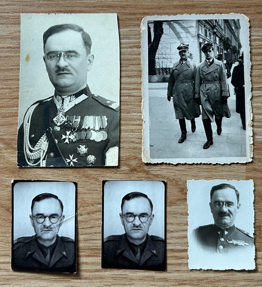 5 WW2 photos of Polish General in German captivity