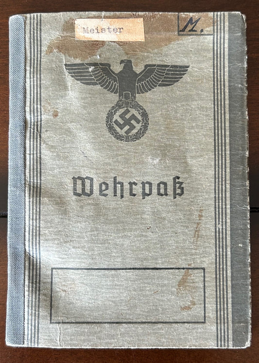 Wehrpass - Luftwaffe soldier, logistics unit, France / Paris 1942