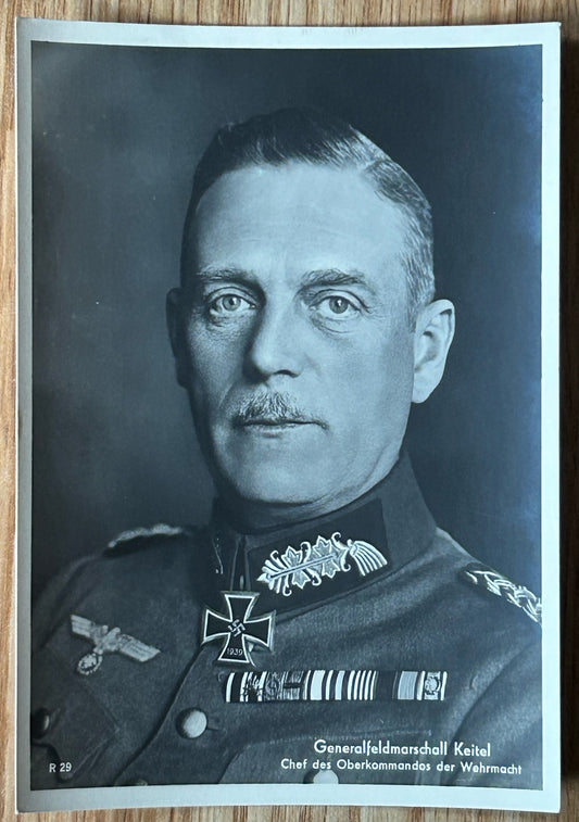 Field Marshal Keitel photo postcard