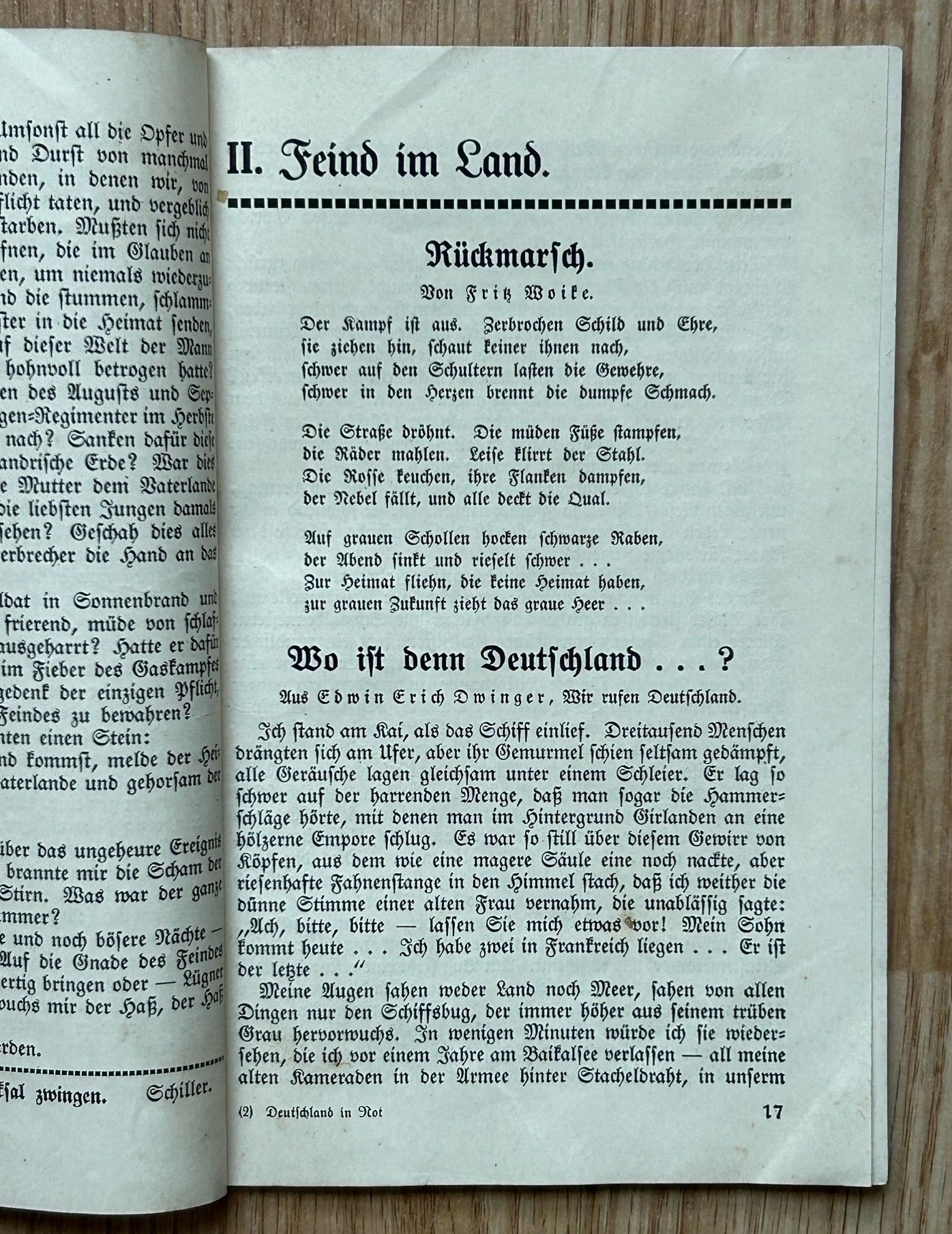 Deutschland in Not - 1935 book of speeches and quotes