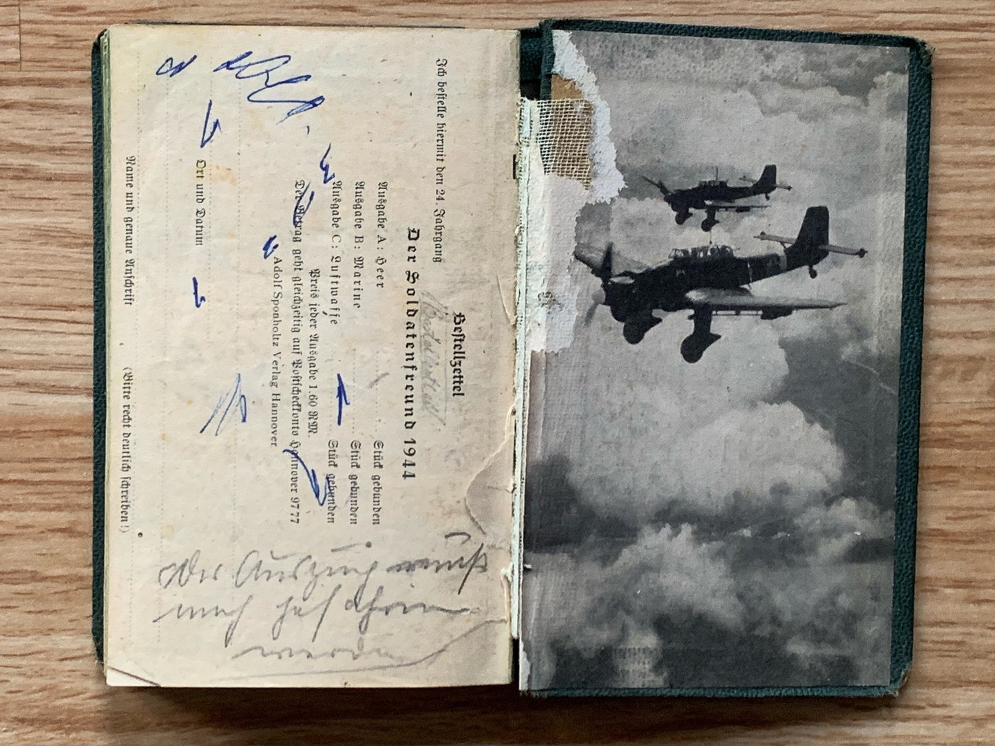 Der Soldatenfreund, soldier’s pocket journal - 1943 Luftwaffe edition