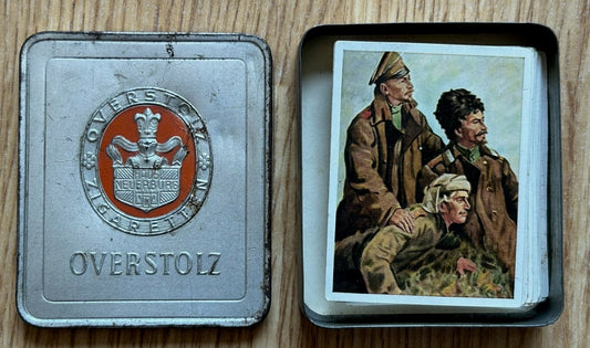 Third Reich metal cigarette case with cards
