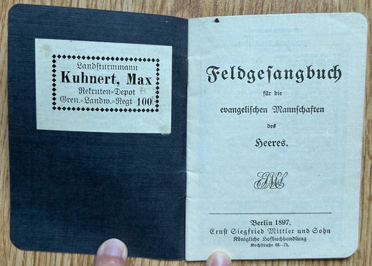 WW1 era German military hymn booklet