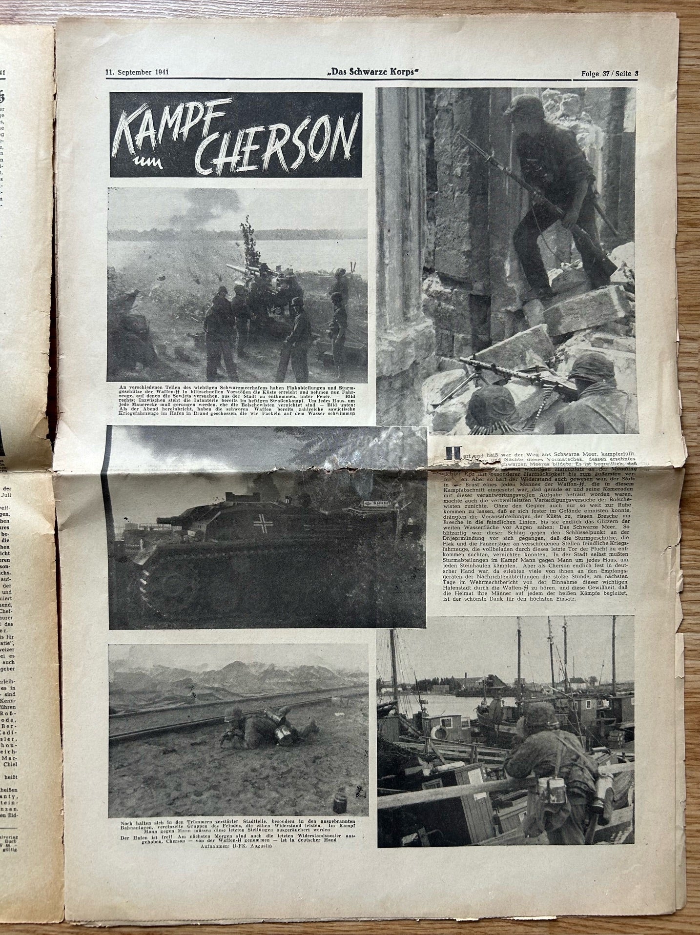 SS Schwarze Korps newspaper - September 1941