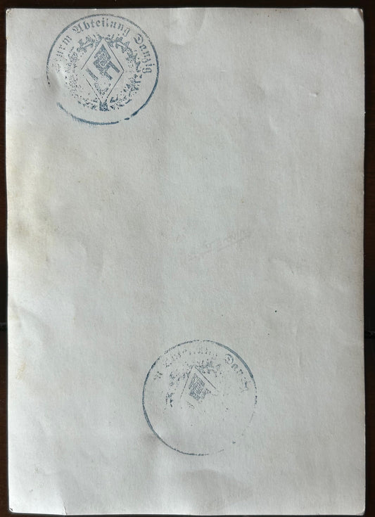 Photo of Hitler and Göring, Anschluss celebration 38 - Danzig party stamped