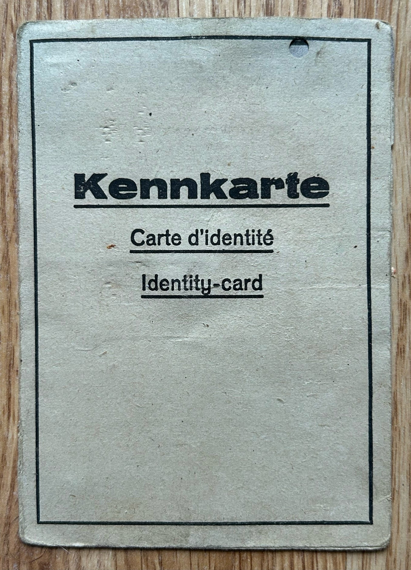 Kennkarte and ID grouping - Rhineland resident