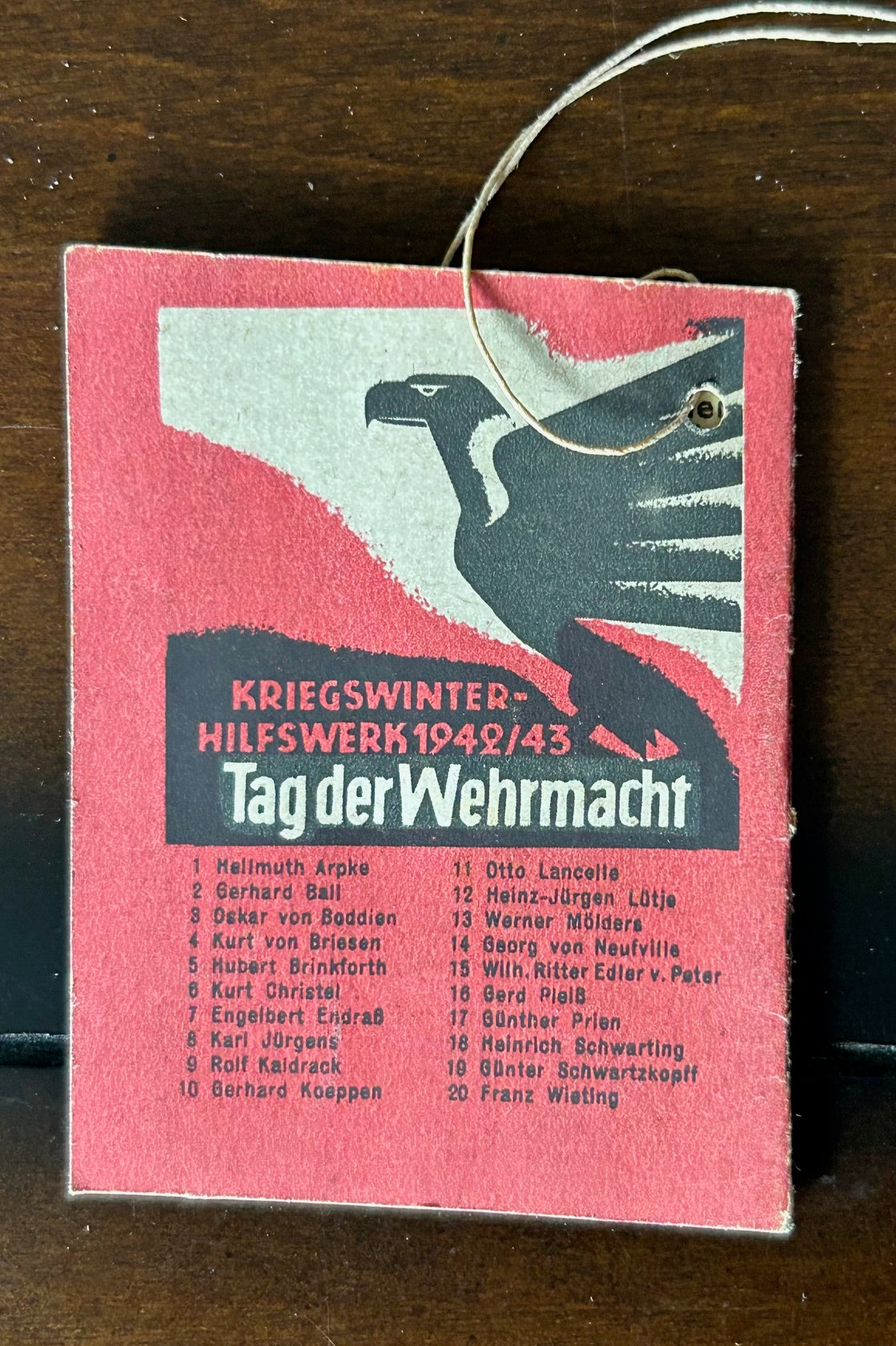 WHW booklet - Reconnaissance officer Gerhard Ball