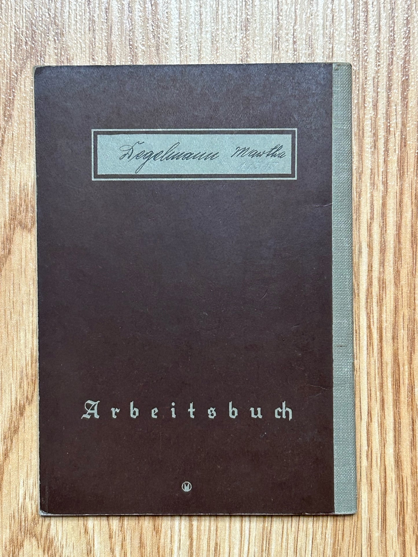 Arbeitsbuch - Schweinfurt factory worker