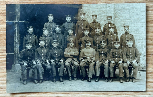 WW1 German photo postcard - group portrait