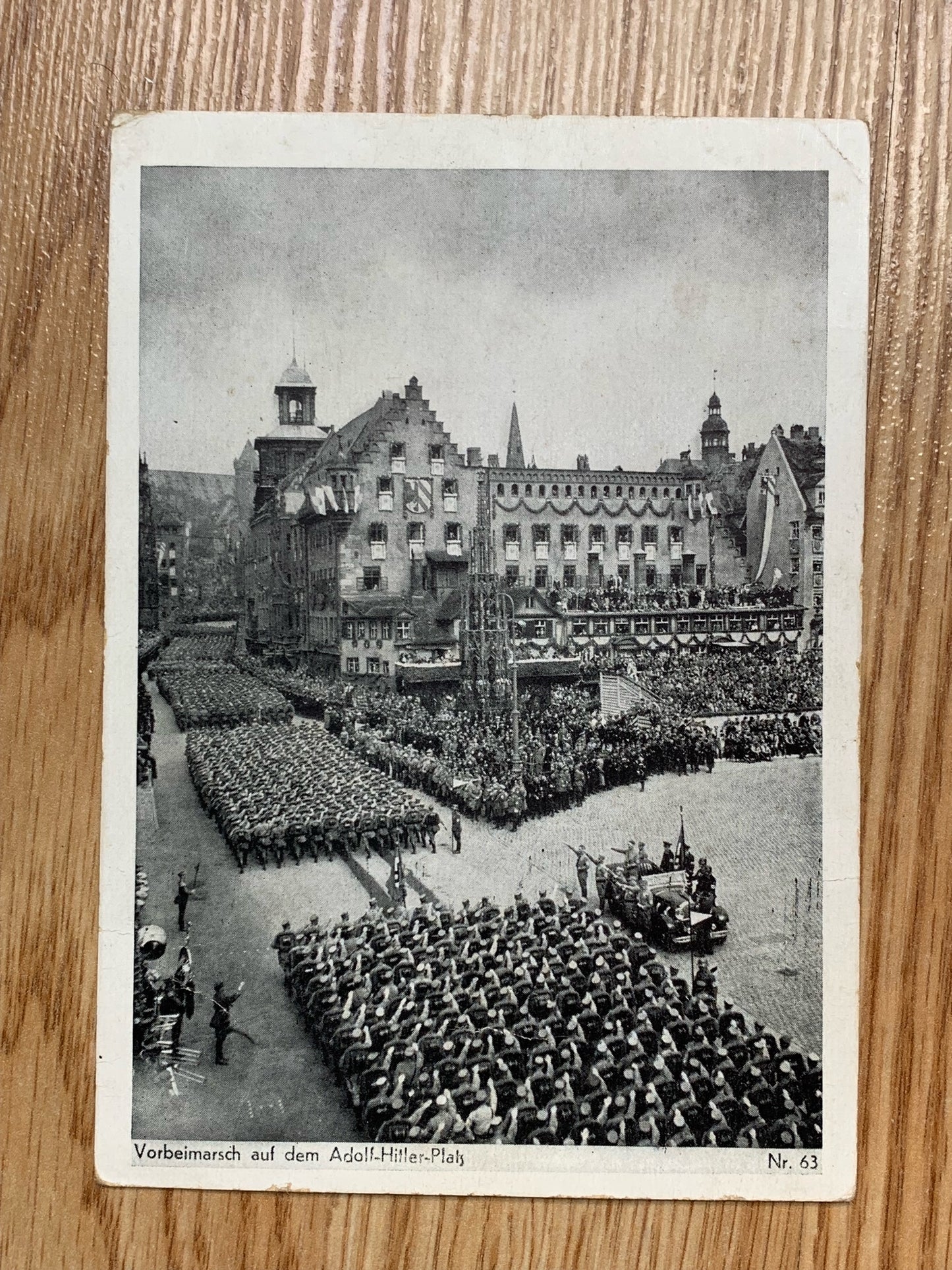 Adolf-Hitler Platz Nuremberg - 1936 Rally Day photo postcard