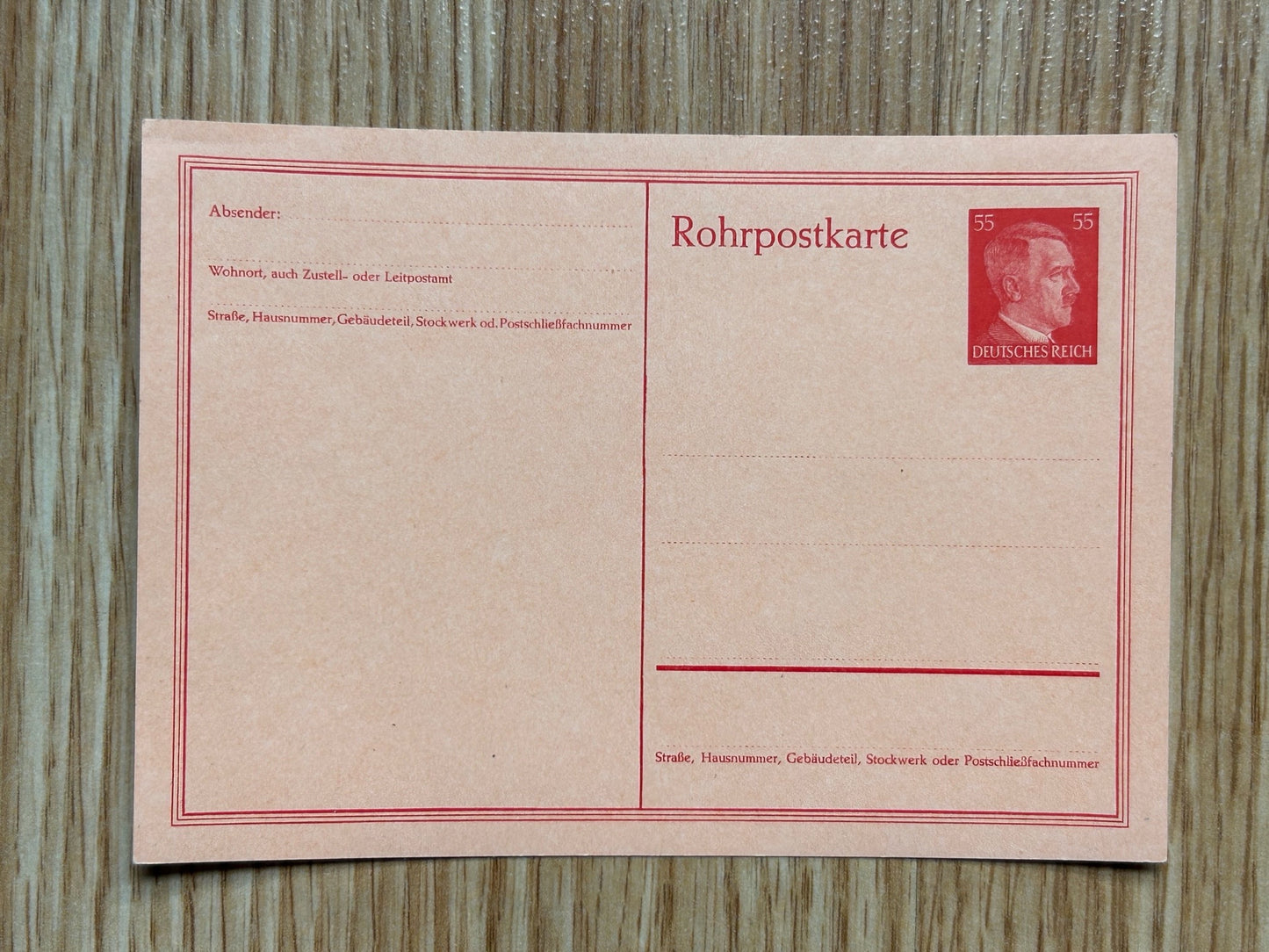 1934 Third Reich Rohrpostkarte